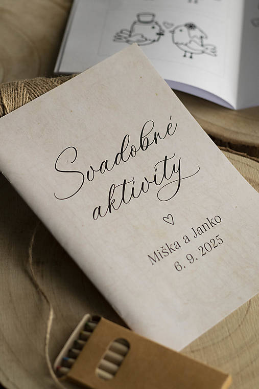 Papiernictvo - Svadobné AKTIVITY - Krémová ❤ - 17497014_
