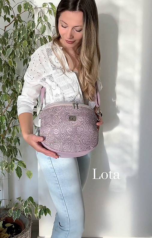 Kabelky - Kabelka LOTA fialová pastelová  - 17496219_