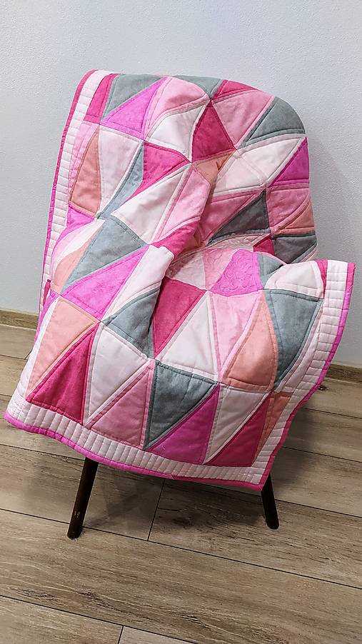 Úžitkový textil - Ružová deka - 17499757_