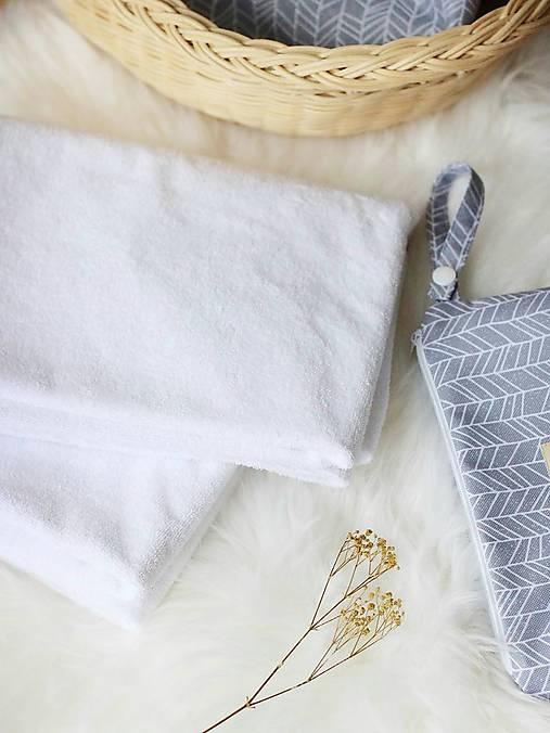 Detský textil - Nepremokavá podložka na prebaľovanie Froté - 17498073_