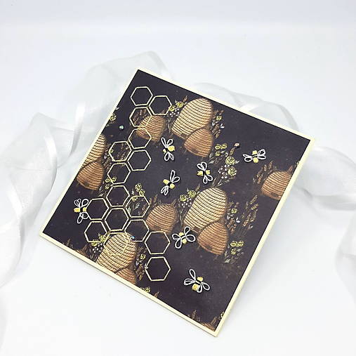 Papiernictvo - Pilné včielky za jarného dňa - pozdrav - 17498886_