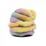 Textil - Vlna na plstenie, 100% merino, 20g, viacfarebná (pastelová zmrzlina) - 17500634_