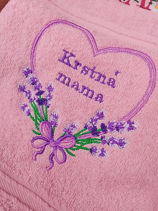 Úžitkový textil - Uteráčik levandulové srdce - 17501449_