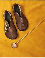 Ponožky, pančuchy, obuv - Barefoot našuchovačky hnedé  - 17502112_