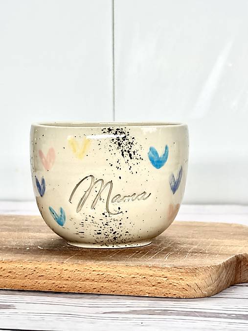 Srdiečka - pohárik cappuccino mama limited (200ml, bez uška)