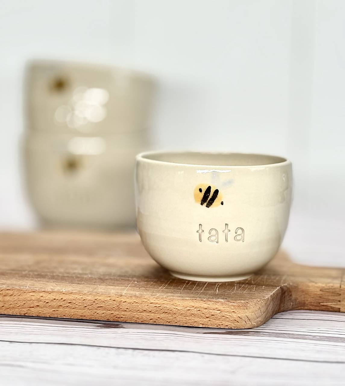 Bee - pohárik cappuccino tata (200ml, bez uška)