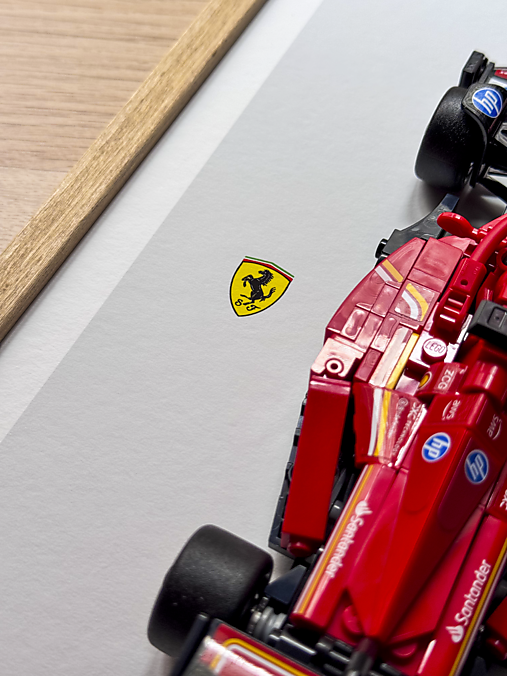 F1 Lego Model (2024) + Print + Rám | Limitovaná edice + pohlednice A5 s jezdce (zdarma)