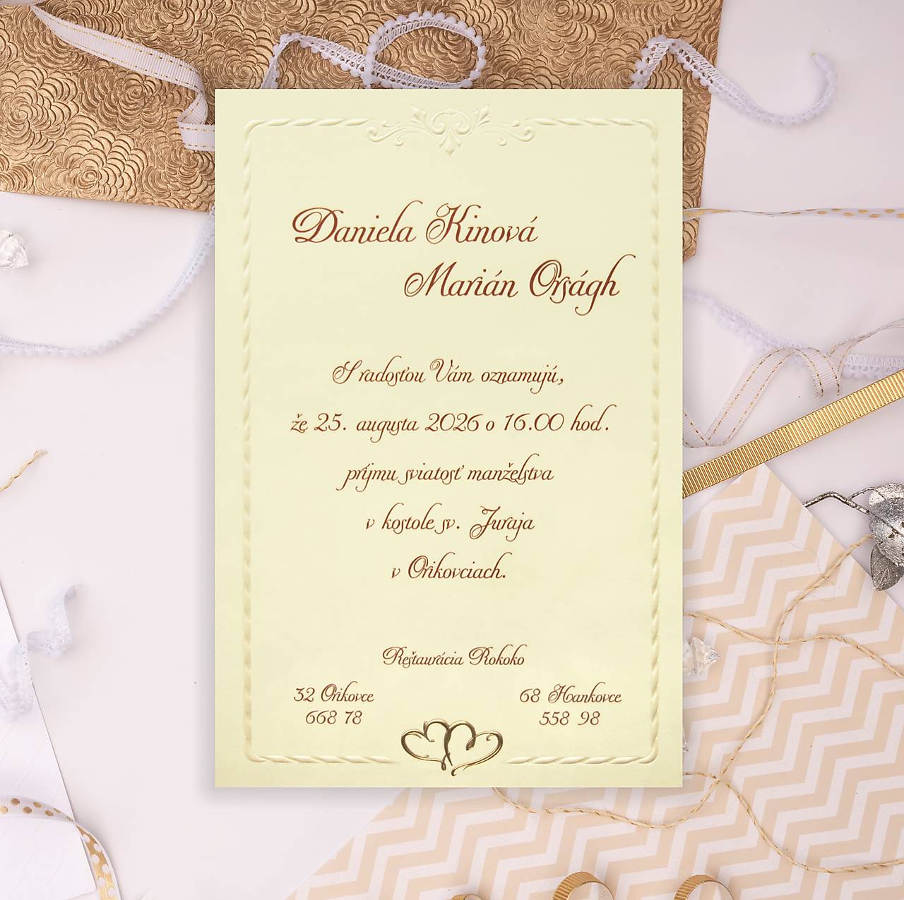 Svadobné oznámenia A5060