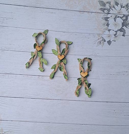 Svadobné pierka - vintage pierka s jutovým špagátom a lístočkami - 17504925_