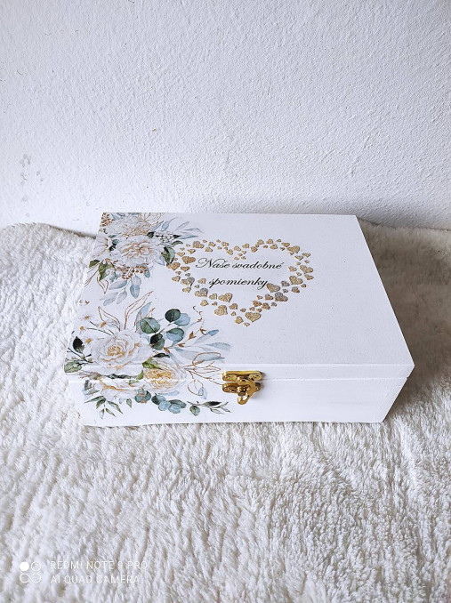 Úložné priestory & Organizácia - Svadobná krabička - 17505761_