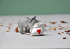  - Sitko na čaj čajník srdiečko - 17504480_