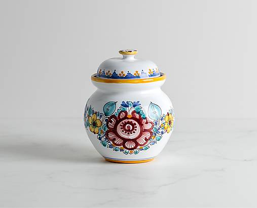 Nádoby - Farebný maľovaný medník - 17506725_