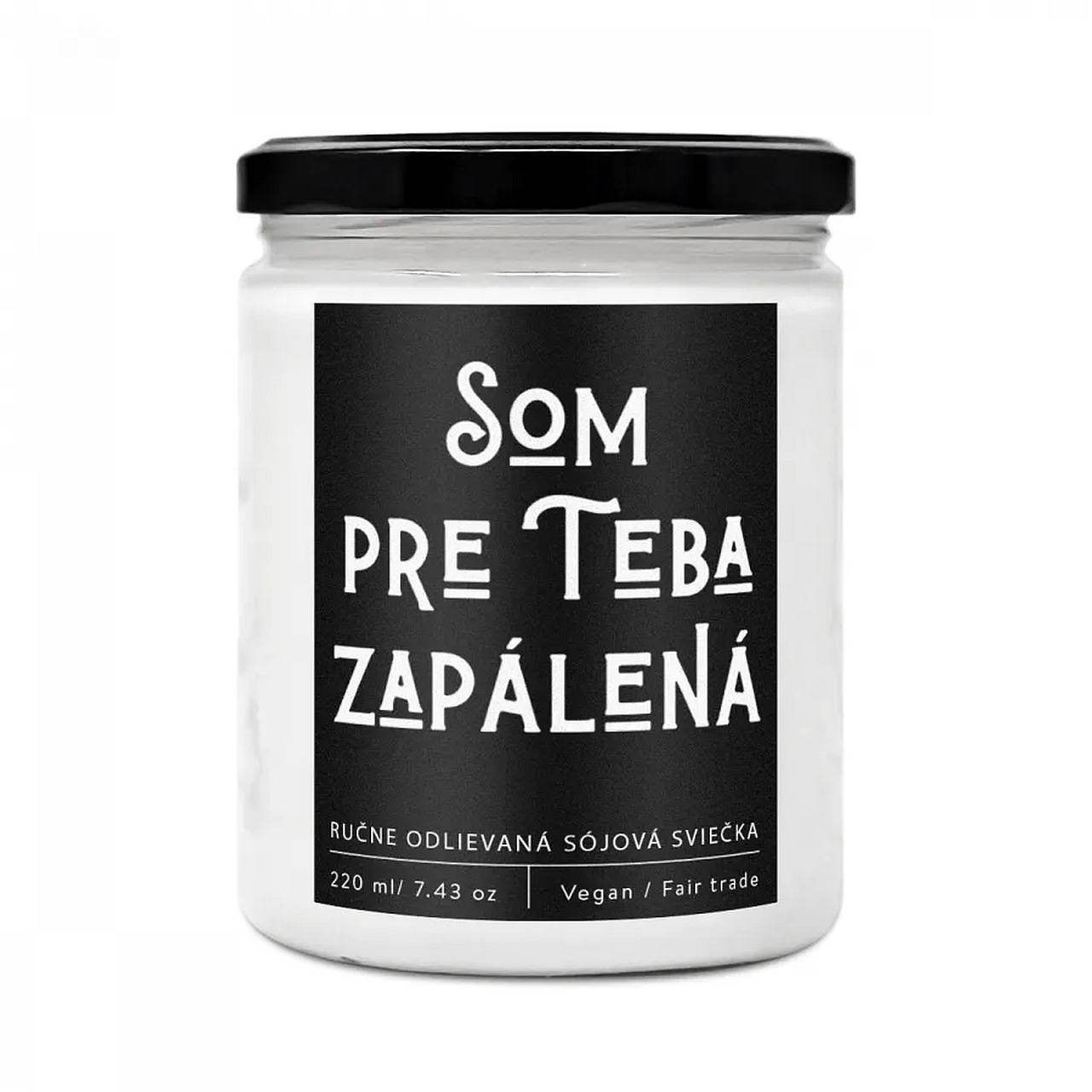 PRE TEBA ZAPÁLENÁ - DIZAJNOVÁ HANDMADE SVIEČKA Soaphoria