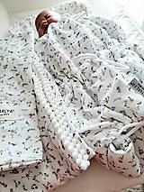 Detský textil - Letná "rastúca"  mušelínová zavinovačka mini kvetinky  - 17510196_