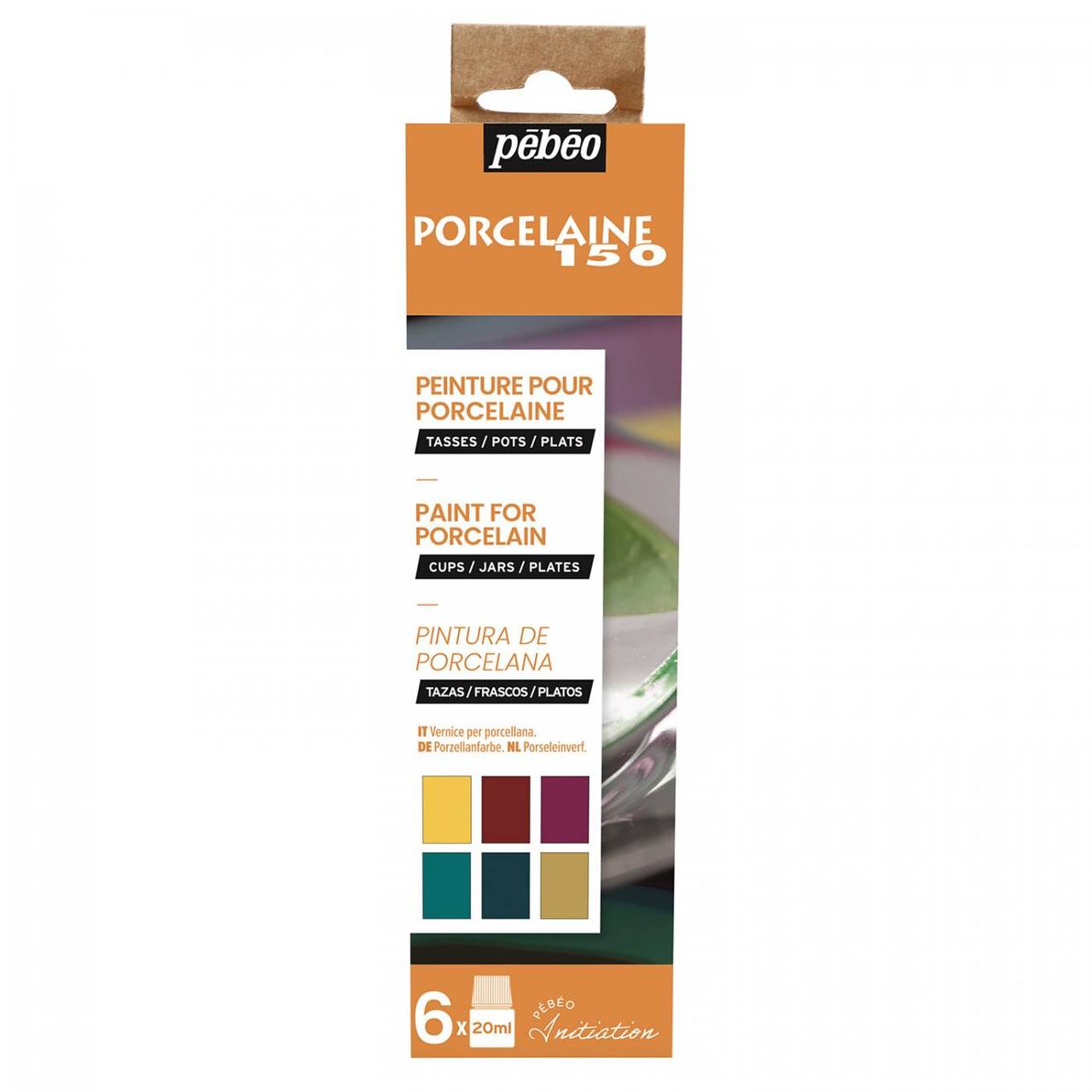 Sada farieb na porcelán a keramiku, 6x20ml, Pébéo, pôvod. cena 14,50€
