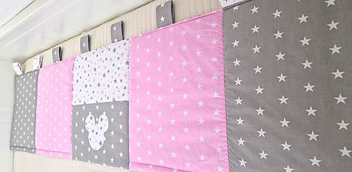 Úžitkový textil - Zástena za postel ...Myšák - 17509775_