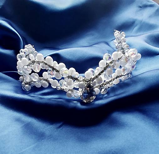Ozdoby do vlasov - tiara - 17510835_