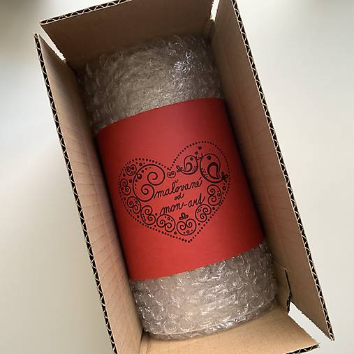 Maľovaná svieca s nápisom "Duchu Svätý príď!" (biela, 18 cm)