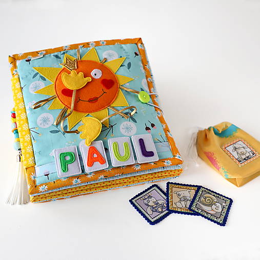 Hračky - Kniha 7listová zapínanie gombik - 17509218_