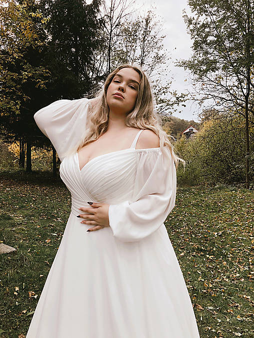 Šaty - Svadobné šaty Valéria PLUS SIZE - 17509210_