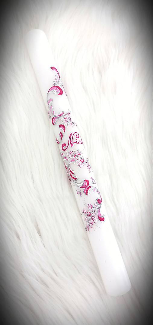 Sviečky - svieca na 1. sväté prijímanie / svieca na krst / sviečka na prvé sväté prijímanie  - 17509343_