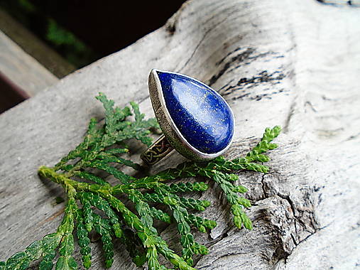 Strieborny prsteň Ag 925 Lapis Lazuli