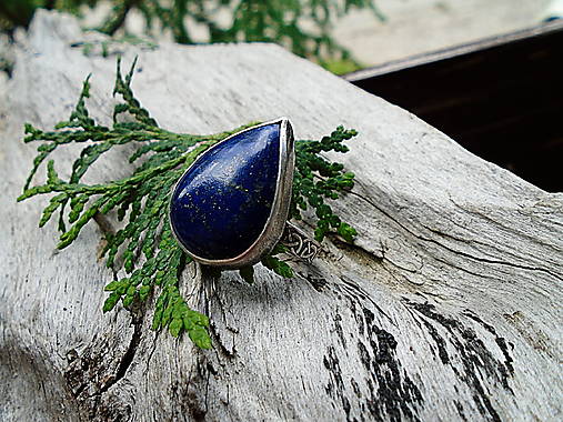 Strieborny prsteň Ag 925 Lapis Lazuli