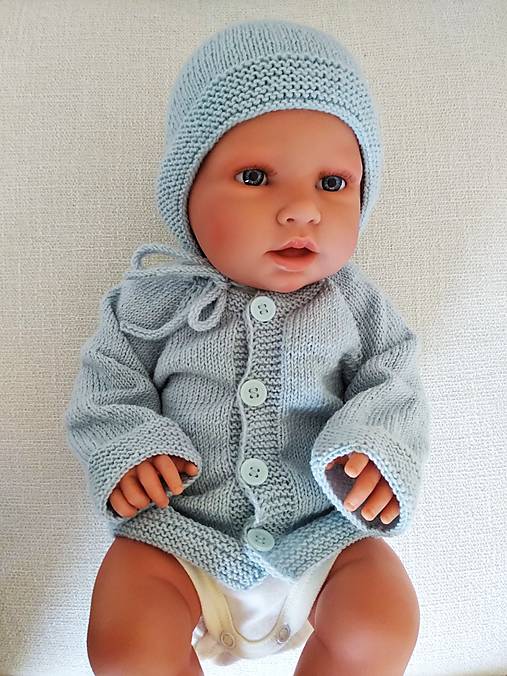 Detské súpravy - Zarosená súprava 100% Baby merino - 17512435_
