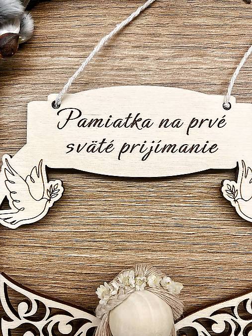 Macramé anjelik na 1. sväté prijímanie