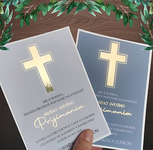Papiernictvo - pozvánka na 1. sväté prijímanie - 17513095_