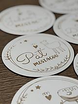 Detské doplnky - Detské míľnikové kartičky – Zvieratká - 17513945_