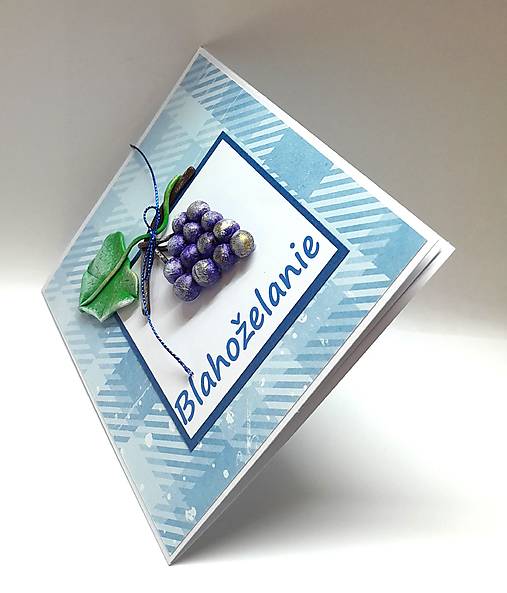 Papiernictvo - Pohľadnica / blahoželanie k narodeninám ... hrozno - 17515830_