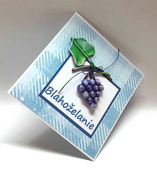 Papiernictvo - Pohľadnica / blahoželanie k narodeninám ... hrozno - 17515831_