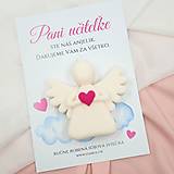 Sviečky - Sójová sviečka anjelik s venovaním (Prianie) - 17515356_
