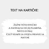 Sviečky - Sójová sviečka anjelik s venovaním (Prianie) - 17515368_