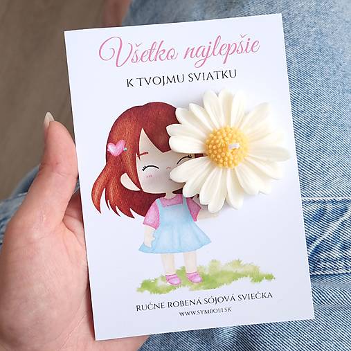 Sviečky - Sójová sviečka kvietok k sviatku - 17515271_