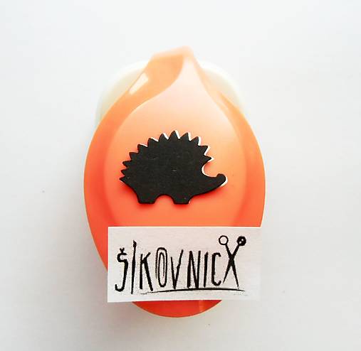 AKCIA!!! Dierovačka na papier, moosgummi, 25 mm (ježko)