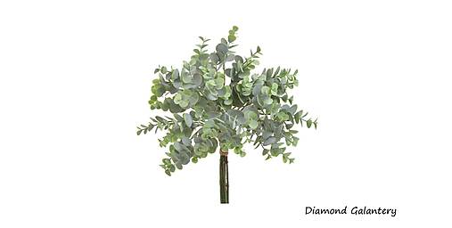 Polotovary - Dekoračná umelá rastlina-Eukalyptus - 36 cm - 17515290_