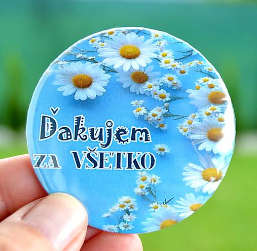 Magnetky - Magnetka Ďakujem za všetko - 17516078_