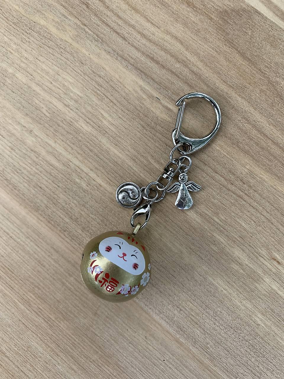 kľúčenka japonská mačka šťastia (Zlatá)