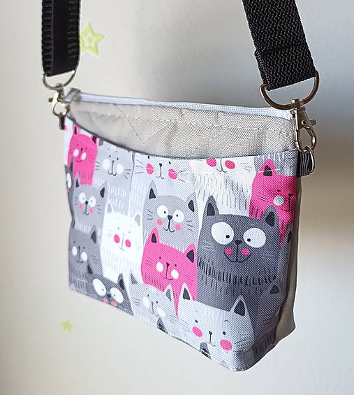 Detské tašky - Detská crossbody kabelka - Mačky - 17515944_