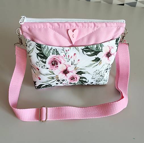Detské tašky - Crossbody kabelka pre dievčatá - Ruža - 17515977_