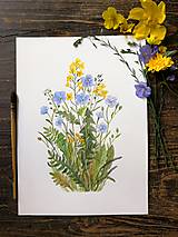 Obrazy - Obraz lúka s ľanom a repkou - 17516984_
