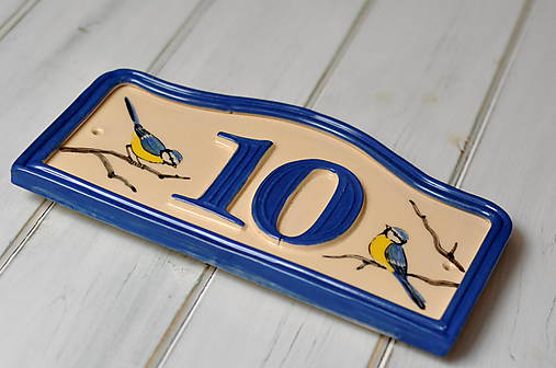 Tabuľky - Číslo domu z keramiky (30 cm x 16 cm) - 17517927_