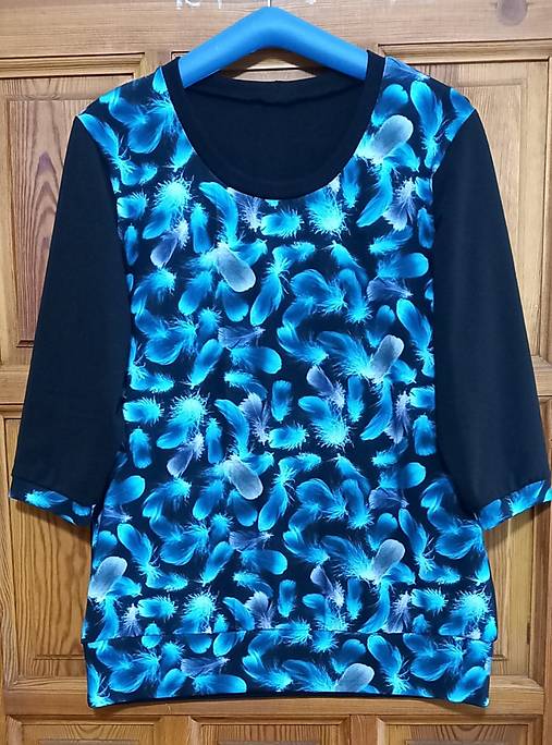 Topy, tričká, tielka - Tričko - peříčka, velikost 3XL ~ LETNÍ VÝPRODEJ ~ - 17518920_