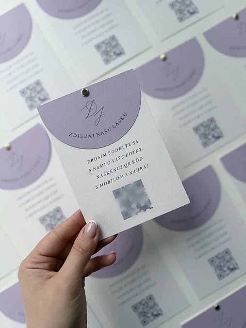 Papiernictvo - Kartička s QR kódom A6 - 17520224_