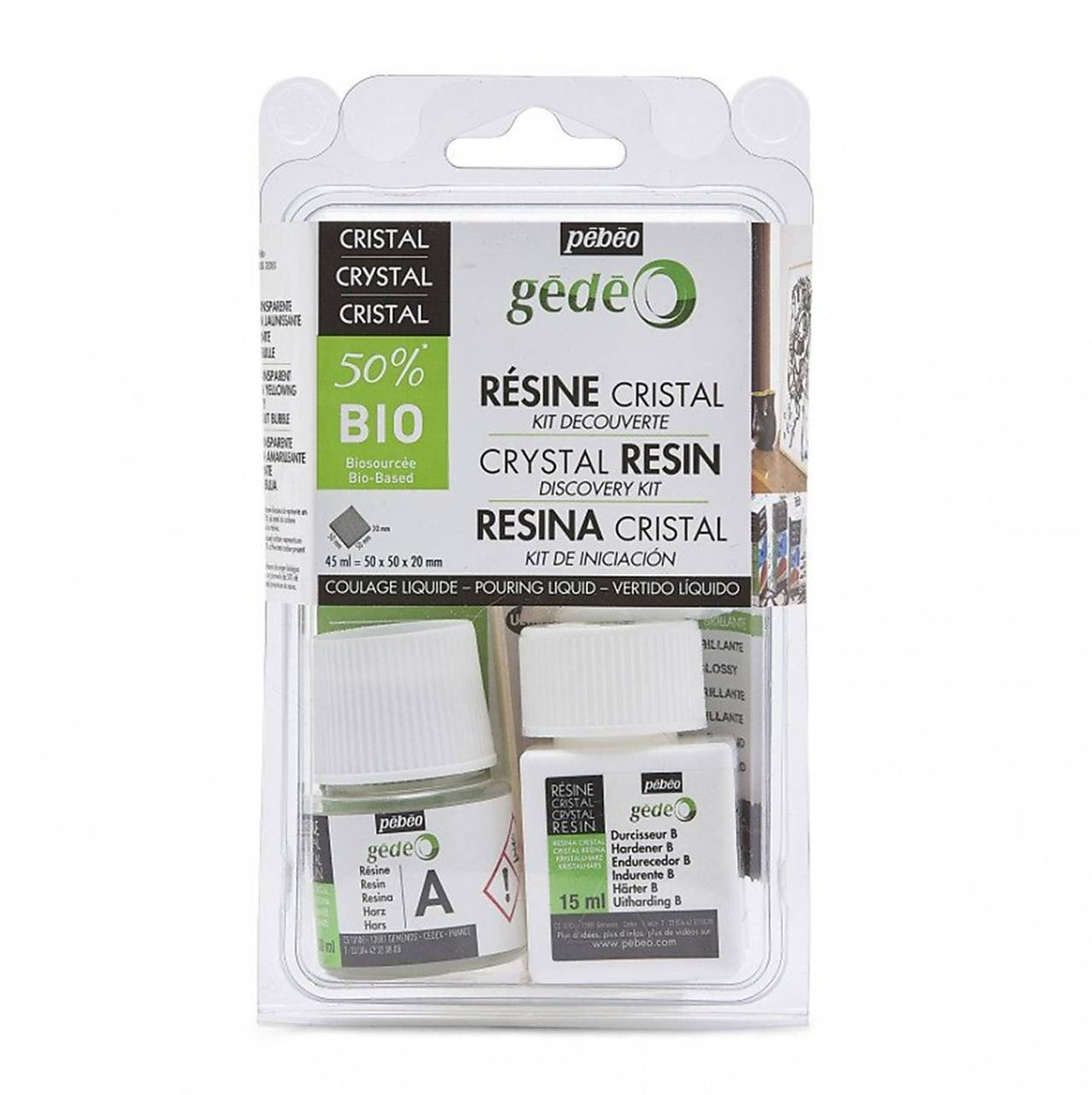 Akcia!!! BIO krištáľová živica Gédéo, (Pébéo), číra (45 ml)