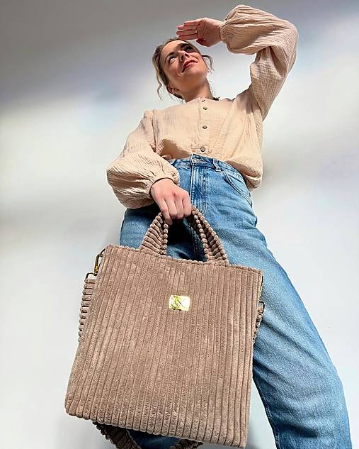 Kabelky - Kabelka ZARA menčester karamelová  - 17519110_