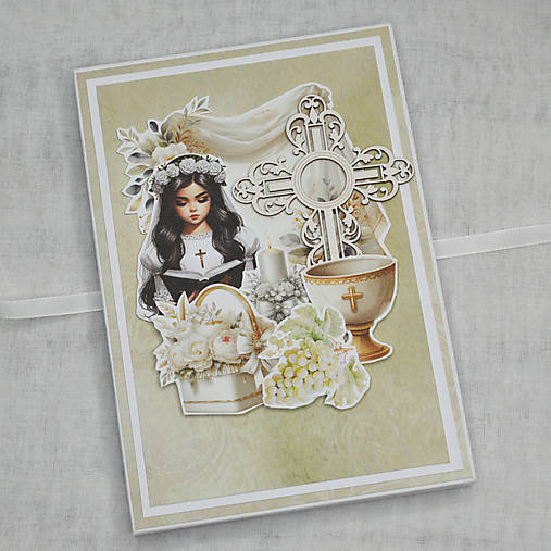 Papiernictvo - Minialbum leporelo k 1. svätému prijímaniu/ sviatosti birmovania - 17521078_