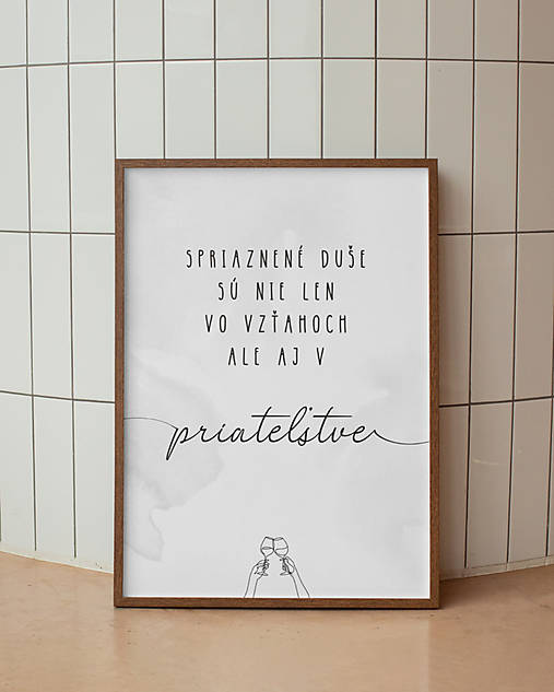 Obrazy - priateľstvo - print - 17520085_